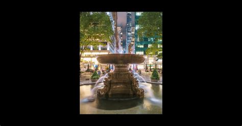 Bryant Park Fountain - Fountain - Sticker | TeePublic