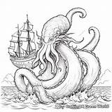 Sea Monster Coloring Pages  Free & Printable sketch template