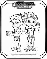 Rusty Rivets Coloring Pages At GetColoringscom  Free Printable sketch template