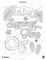 Printable Summer Coloring Pages Poster Page For Kids sketch template