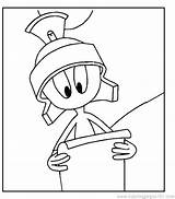 Marvin The Martian Coloring Pages At GetColoringscom  Free Printable sketch template