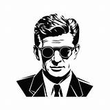 John F Kennedy Coloring  Page sketch template