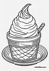 Delicious Ice Cream Coloring Page  ColorBliss sketch template
