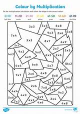Printable Multiplication Coloring Sheets sketch template