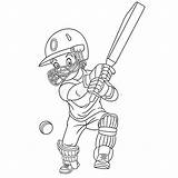 Cricket Bat Coloring Pages sketch template