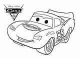 Coloring Mcqueen Lightning Pages Cars Disney Printable Cute Clipart  sketch template