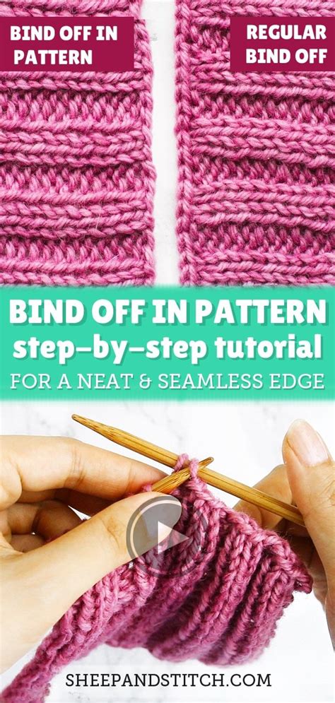 How to Bind Off in Pattern (Easy Tutorial) - Sheep and Stitch