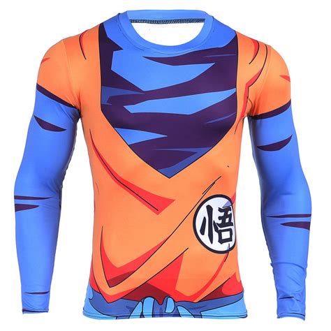 King Kai Training Goku Symbol Long Sleeves 3D Compression T-shirt ...