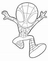 Spidey Coloring Pages sketch template
