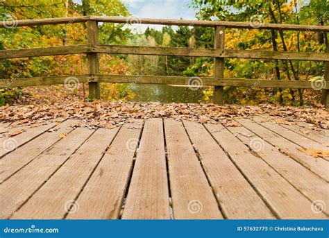 Wooden Bridge in the Autumn Park. Stock Image - Image of garden, europe: 57632773