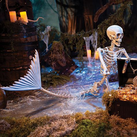 Life-Size Original Mermaid Skeleton Halloween Decoration - Home Decor - 1 Piece 192073349336 | eBay