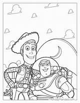 Woody Coloring Buzz Lightyear Pages Toy Story Disney Para Kids Zurg  sketch template