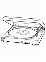 Phonographs coloring Pages sketch template