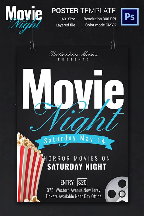 Movie Night Flyer Template - 25+ Free JPG, PSD Format Download | Free ...