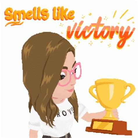 Smell Of Victory Trophy Sticker - Smell Of Victory Trophy Success - GIF ...