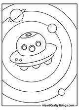 Spaceship Coloring Page sketch template