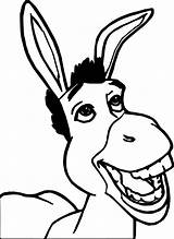 Nice Shrek Donkey Coloring Page  Pages Bird coloring sketch template