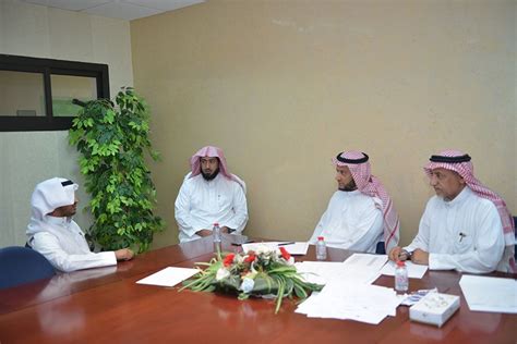 HE the Vice Rector Checks the Personal Interviews Committees for Job Contest | Majmaah University