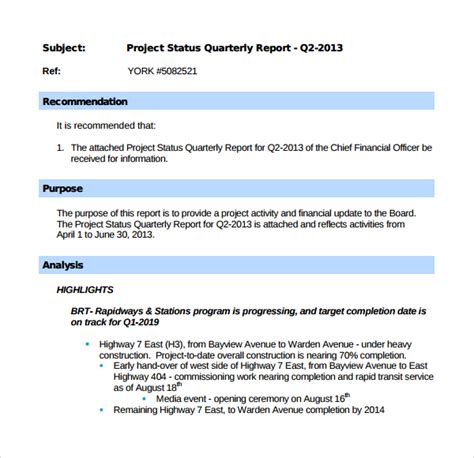 Business Quarterly Report Template - Toptemplate.my.id