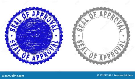 Grunge SEAL of APPROVAL Scratched Stamp Seals Stock Vector - Illustration of dirty, choose ...