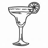 Glass Margarita Template Coloring Pages Sketch Coloring Page sketch template