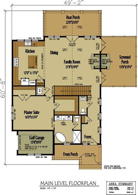 Small Cabin Home Plan with Open Living Floor Plan | Lake house plans ...