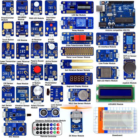 Adeept 42 in 1 Ultimate Sensor Kit for Arduino UNO R3 with PDF Guidebook