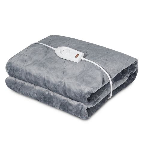 Giantex 50''x60'' Electric Throw Blanket Flannel Heated Blanket with 3 Heating Levels - Walmart ...