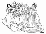 Happy Disney Princesses coloring Page  Download Print Or Color Online sketch template