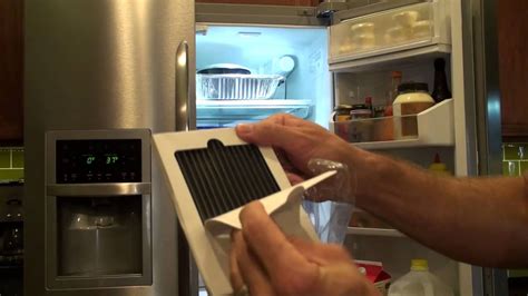 Change a Frigidaire Refrigerator Air Filter - YouTube