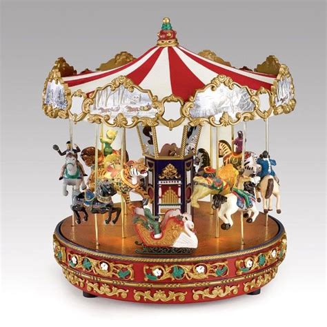 The Grand Carousel Music Box w/Moving Horses-See VIDEO | Music boxes, Carousel and Box