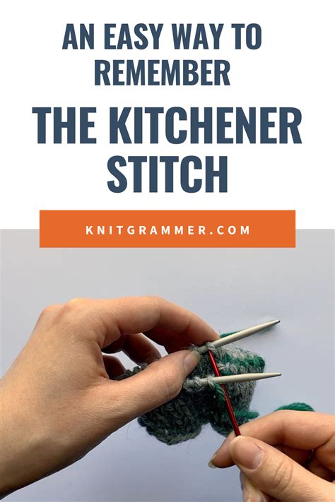 4 very simple rules that help you to memorize the Kitchener stitch in 2021 | Knitting tutorial ...