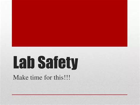 PPT - Lab Safety PowerPoint Presentation, free download - ID:1933875