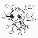 Premium AI Image  Executioner Wasp Illustration Cute Angel Flat sketch template