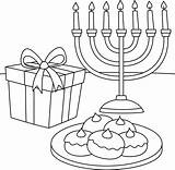 Dreidel And Menorah Coloring Pages sketch template