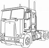 Truck And Trailer Coloring Pages sketch template