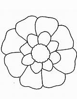Flower Head Coloring Page Sketch sketch template