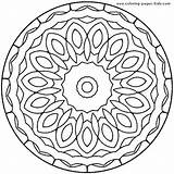 Simple Mandala Coloring Pages For Kids At GetColoringscom  Free sketch template