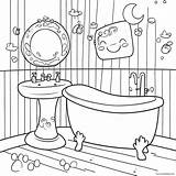 Cute Bathroom Accessories Coloring Page 13471 10587 sketch template