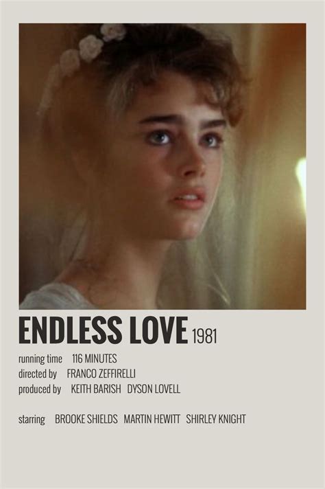 Minimalist Endless Love Polaroid Poster