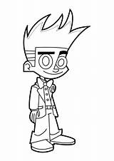 Printable Johnny Test Coloring Pages sketch template