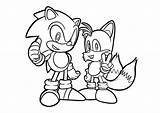 Sonic And Tails  Coloring Pages sketch template