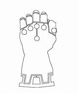 Infinity Gauntlet Coloring Pages sketch template