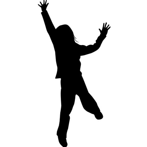 GIRL JUMPING WALL SILHOUETTE DECAL (Children's Decor) Girl Jumping ...