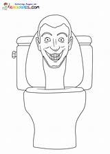 Coloriage Skibidi Toilet à Imprimer sketch template