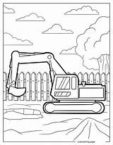 Excavator Coloring Pages26  Free Printable coloring Pages Cute sketch template