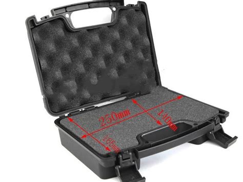 Hunting ABS Pistol Case Tactical Hard Pistol Case Gun Case Padded Foam Lining for hunting-in ...