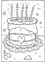 Verjaardags Kleurplaat Oma Happy Birthday Coloring Pages  sketch template
