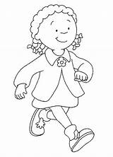 Clementine From Caillou coloring Page  Download Print Or Color Online sketch template
