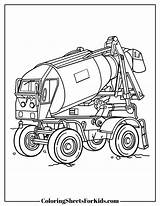 Cement Mixer Coloring Pages Free Print & Downloads  Sheets sketch template